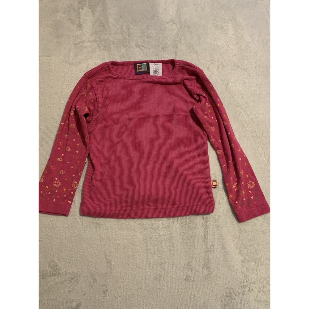 VTG Disney Winnie The Pooh 100 Acre Collection Long‎ Ribbed Pink Shirt 4T Y2K